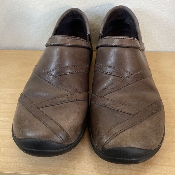 MERRELL Encore Eclipse 2 SIZE 8 Coffee Bean Leather Slip-On Loafers Sizes Womens - Picture 5 of 9